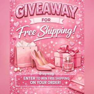 🩷 Free Shipping Giveaway 🩷